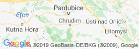 Chrudim map